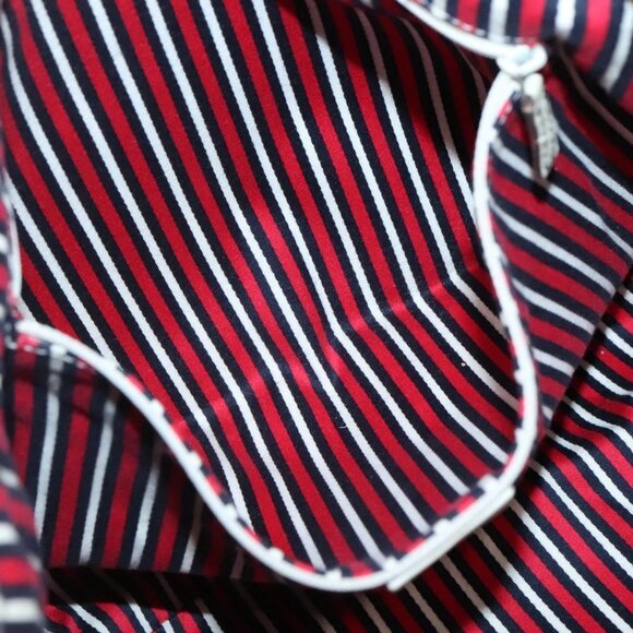 GUCCI Abbey Tote Bag Canvas Navy Gold 141472 Auth - Picture 11 of 16